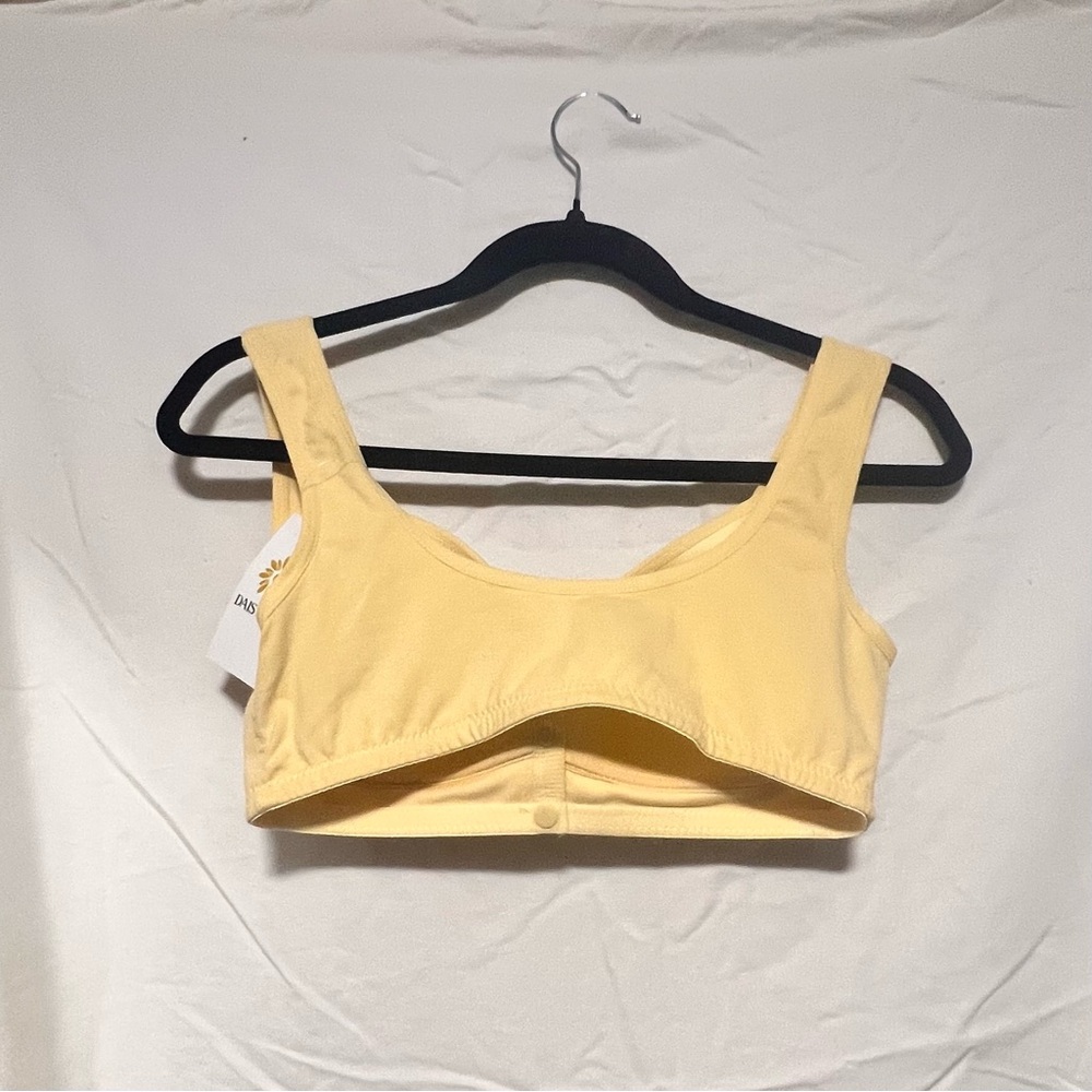 NWT Yellow Daisy Bra Soft Comfort Sports Bra Shaping Slimming Soft Comfy - Picture 6 of 8